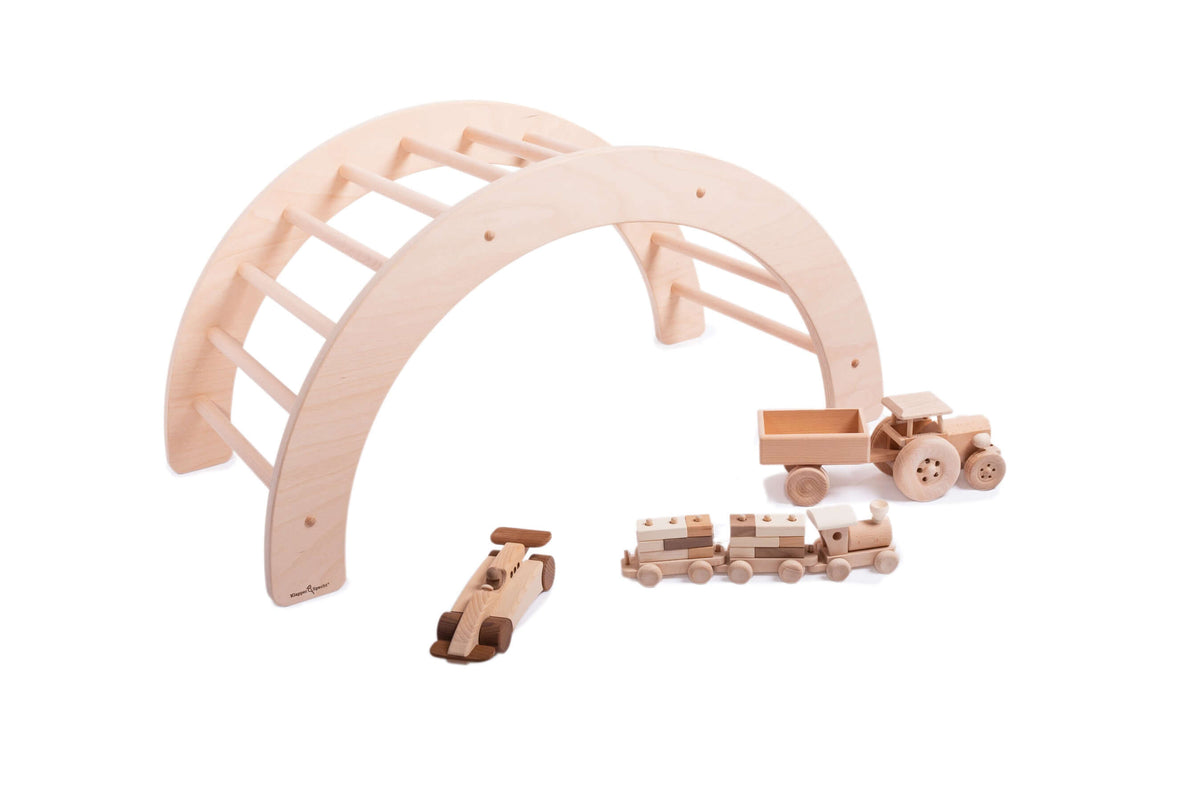 ClimbingArc Kids Toy - Wooden Climbing Arch for Toddlers