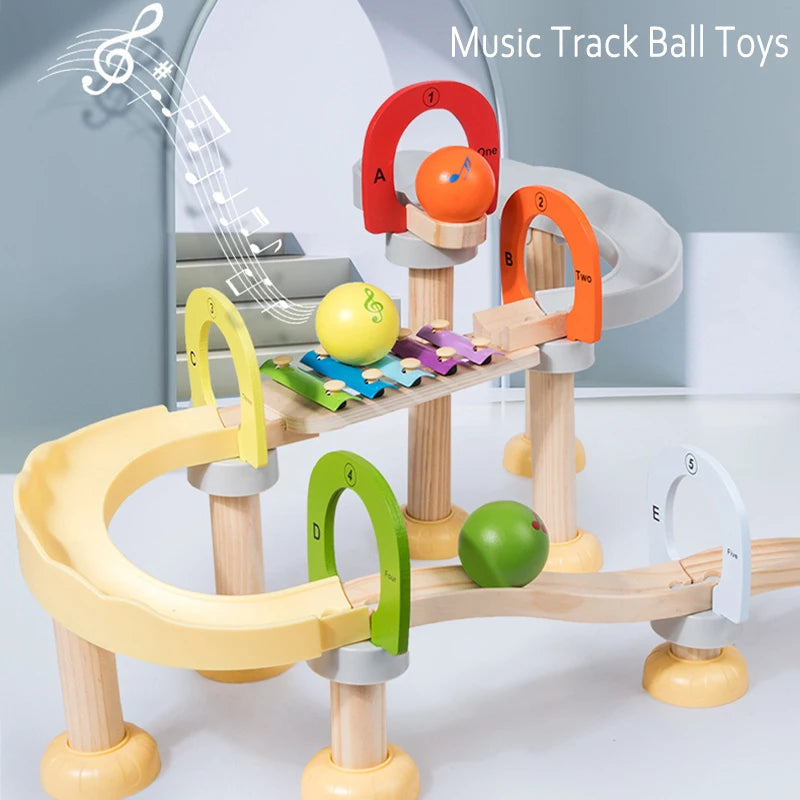 MusicBlocks Toy - Wooden Sensory Blocks for Early Development