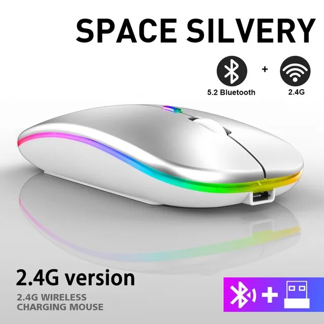 LuxeClick Mouse - Wireless Rechargeable Bluetooth Mouse