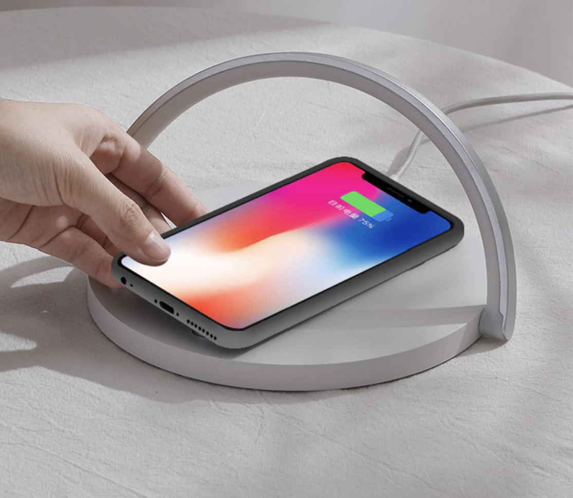 Bowlight Design - Stylish 3-in-1 Night Light with Qi Charger