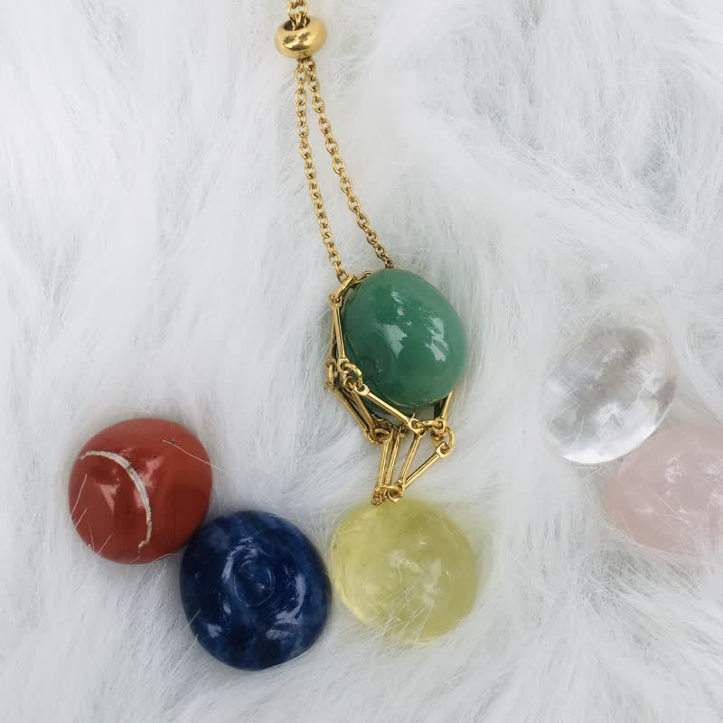Iris - Elegant Natural Crystal Necklace