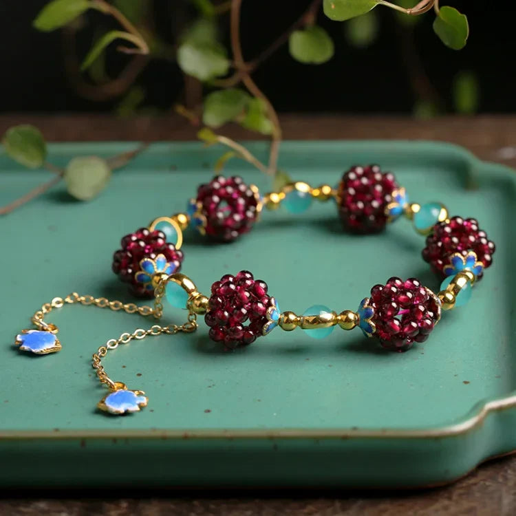 Selina - Natural Garnet Bracelet for Love and Healing