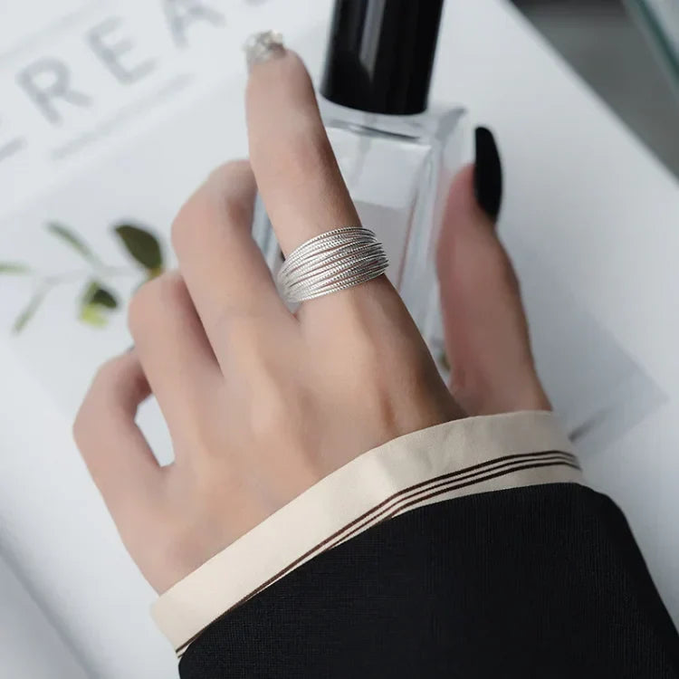 Yolira - Elegant Adjustable Layered Ring