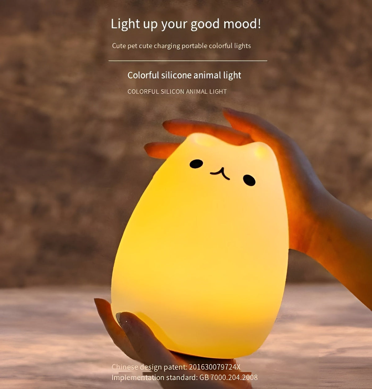 Grozania - Color-Changing Silicone Lamp for Kids