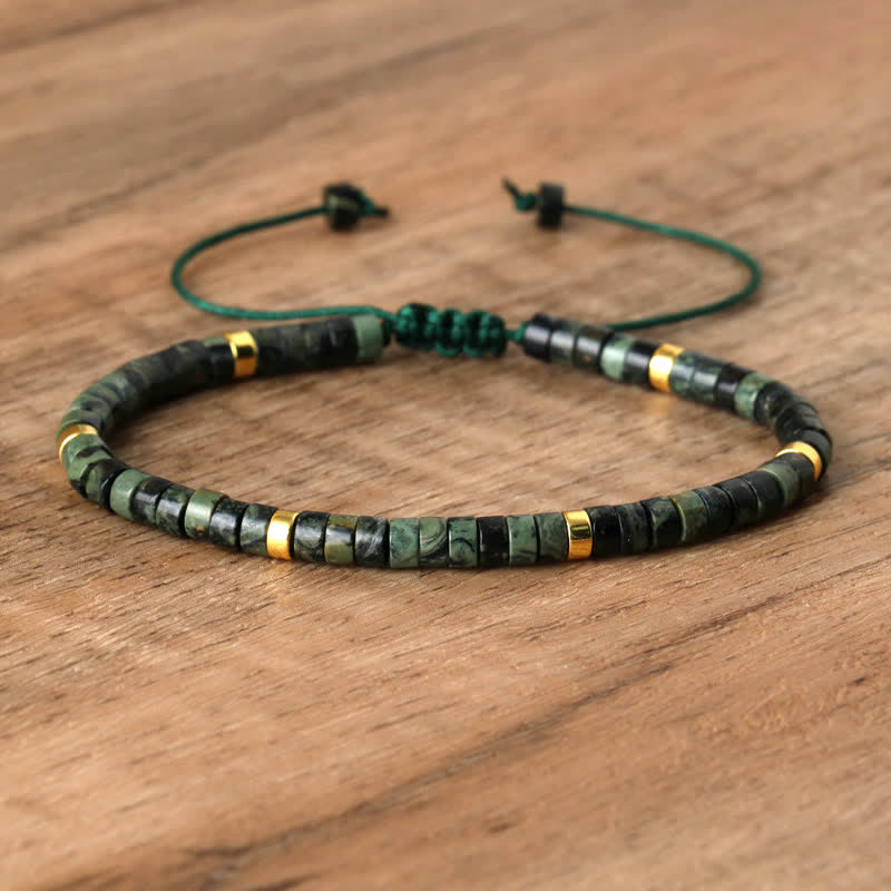 Seraphina Bracelet - Braided Natural Stone Bead Design