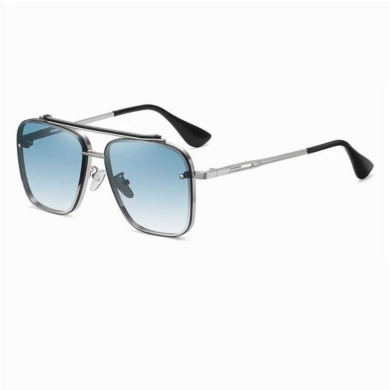 Zoltan Shades - Bold Metal Frame Gradient Sunglasses