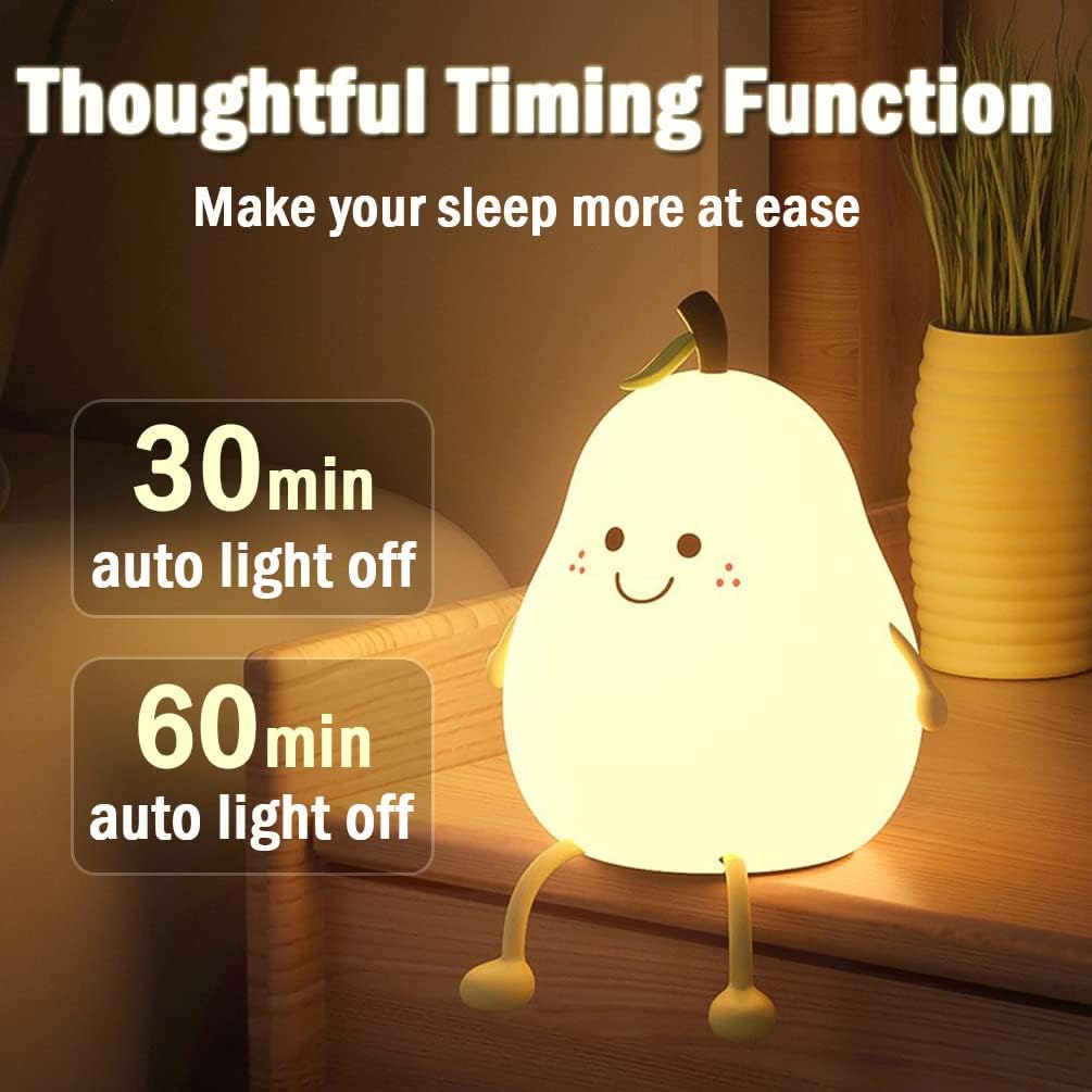 Lombrick - Rechargeable USB Pear-Shaped Bedside Lamp