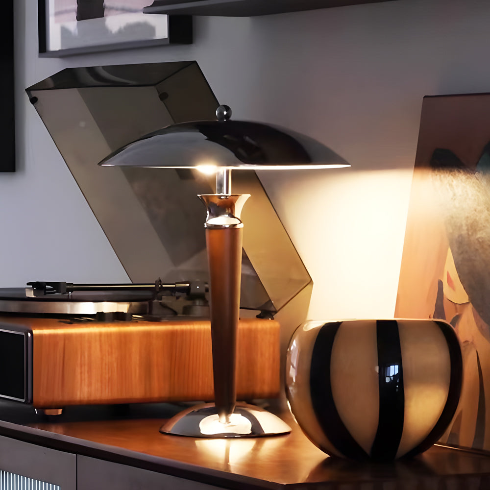 Monclare - Retro Mushroom Table Lamp With Dimmable Light
