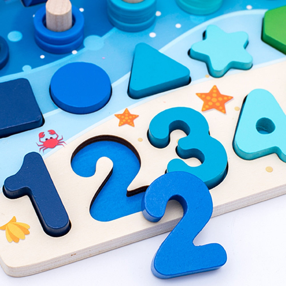 EduWood - Educational Wooden Play Board for Growing Minds
