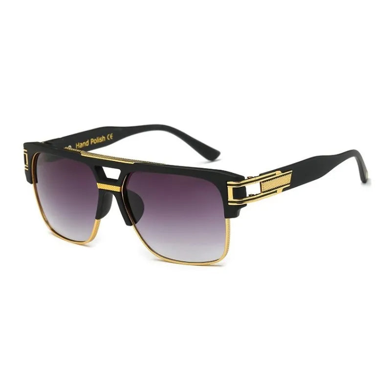 Hein Sunglasses - Vintage Luxe Mirrored Square Sunglasses