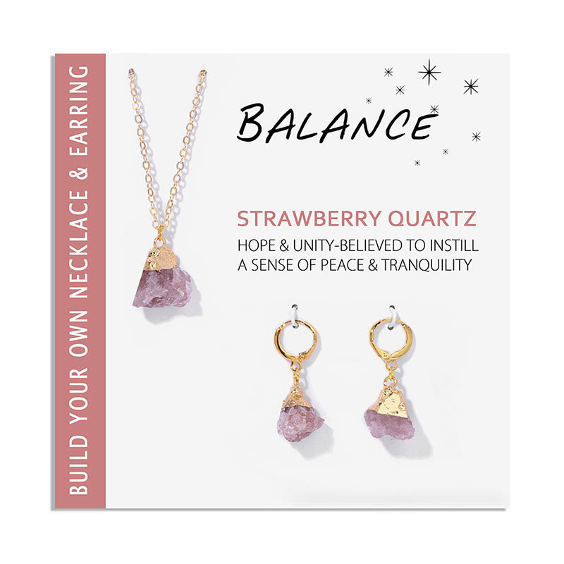 MoraVeil - Crystal Jewelry Set with Necklace and Earrings