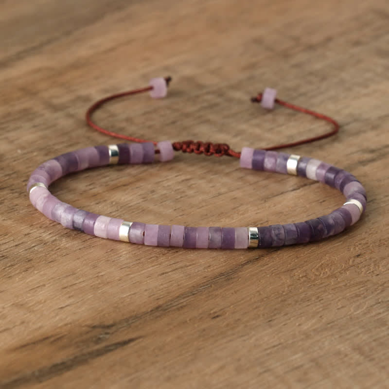 Seraphina Bracelet - Braided Natural Stone Bead Design