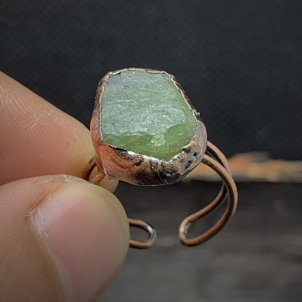 Cadria - Natural Raw Birthstone Ring