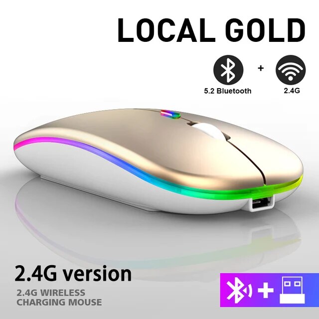 LuxeClick Mouse - Wireless Rechargeable Bluetooth Mouse