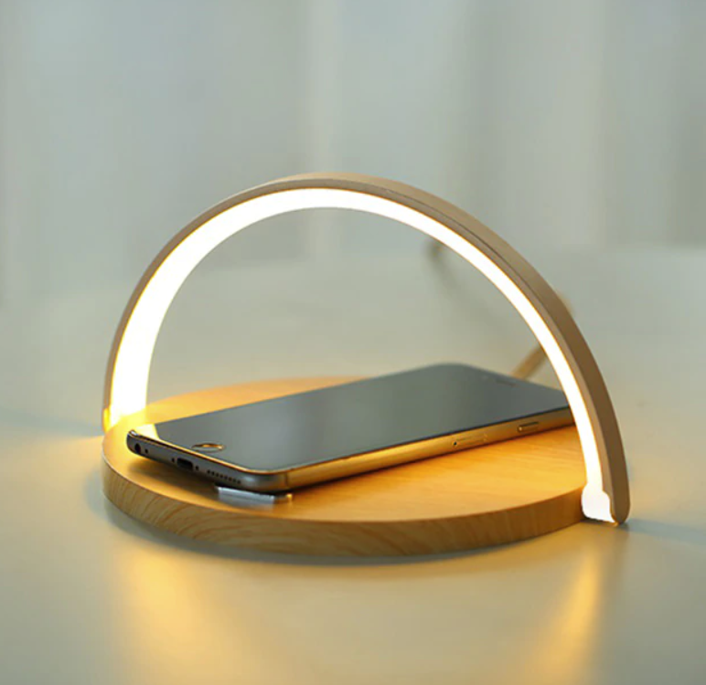 Bowlight Design - Stylish 3-in-1 Night Light with Qi Charger