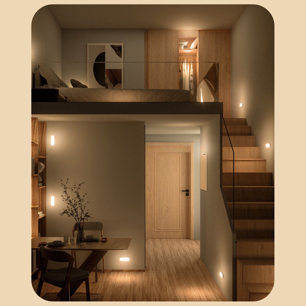 Brighte - Wireless Rechargeable Motion-Sensor Wall Lamp