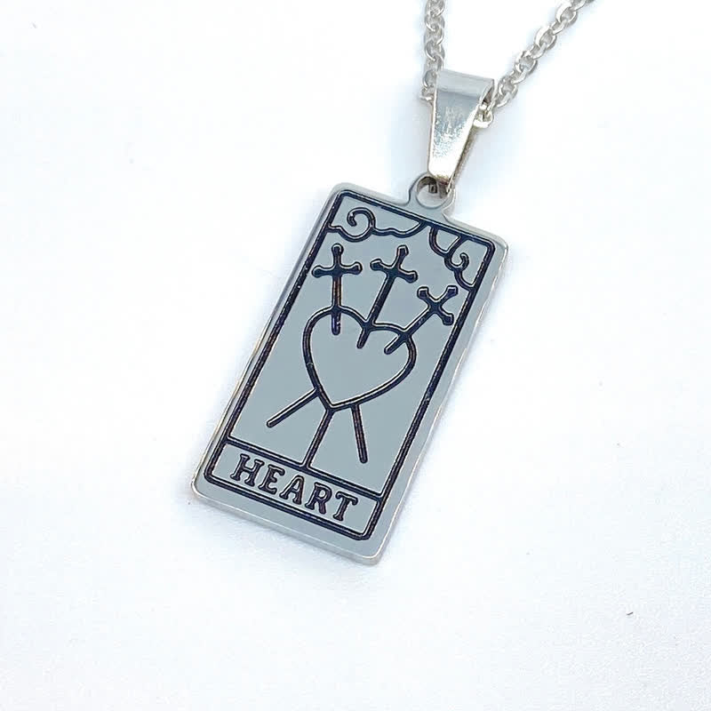 Cyrenna - Vintage Tarot Card Luck Charm Necklace