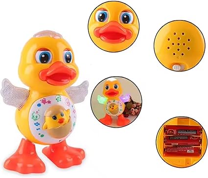 DiscoDuck - Dancing LED Light-Up Duck Toy for Kids