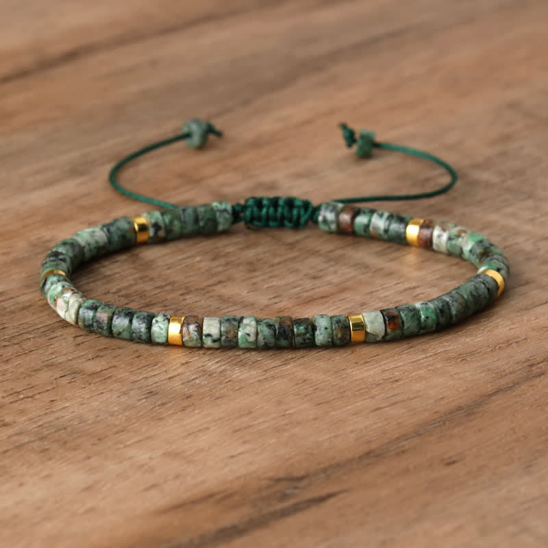 Seraphina Bracelet - Braided Natural Stone Bead Design