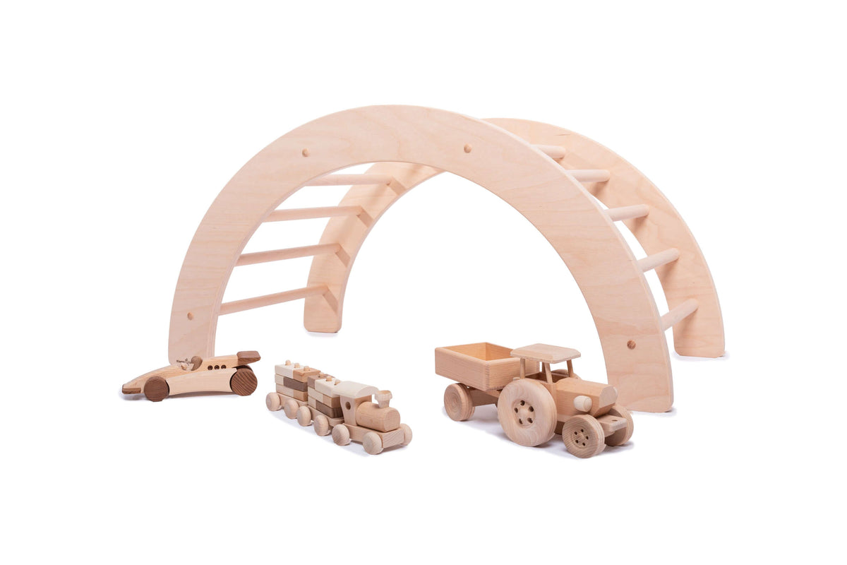 ClimbingArc Kids Toy - Wooden Climbing Arch for Toddlers