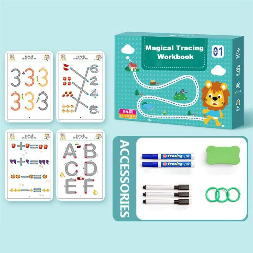 Pembra Reach - Reusable Writing Practice Workbook For Kids