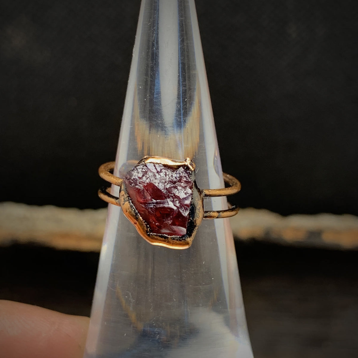 Cadria - Natural Raw Birthstone Ring