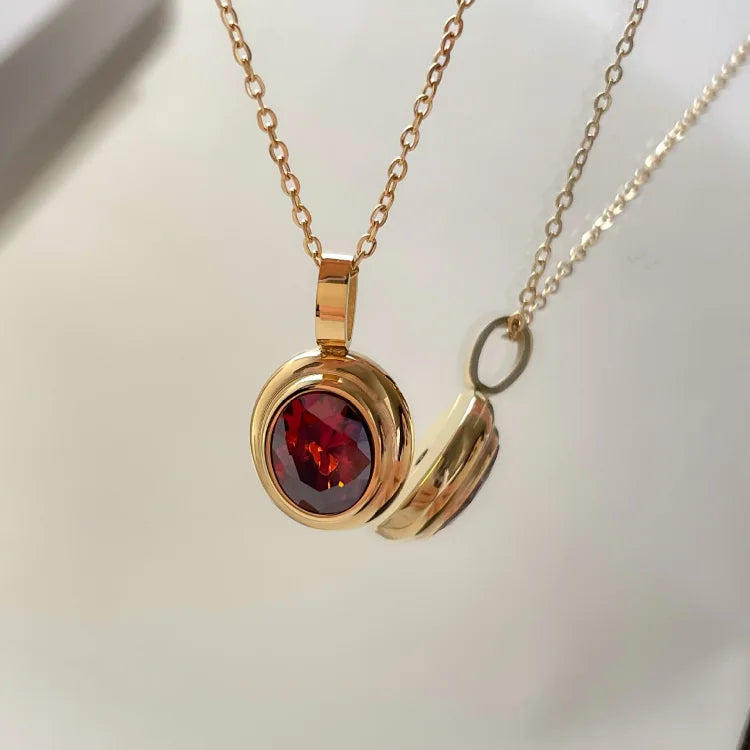 Celeste Vintage Necklace - Timeless Gemstone Pendant Jewelry