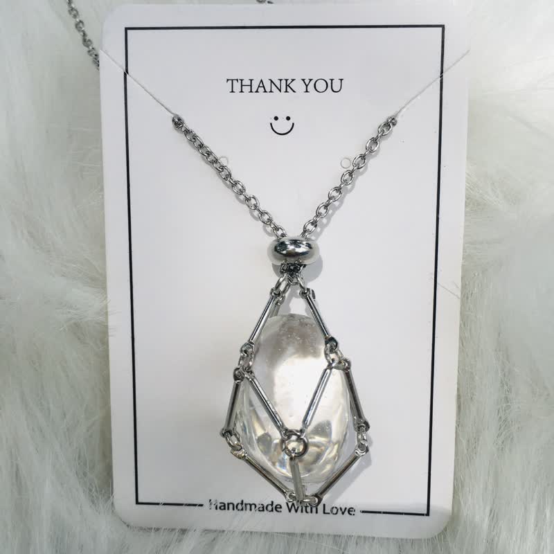 Iris - Elegant Natural Crystal Necklace