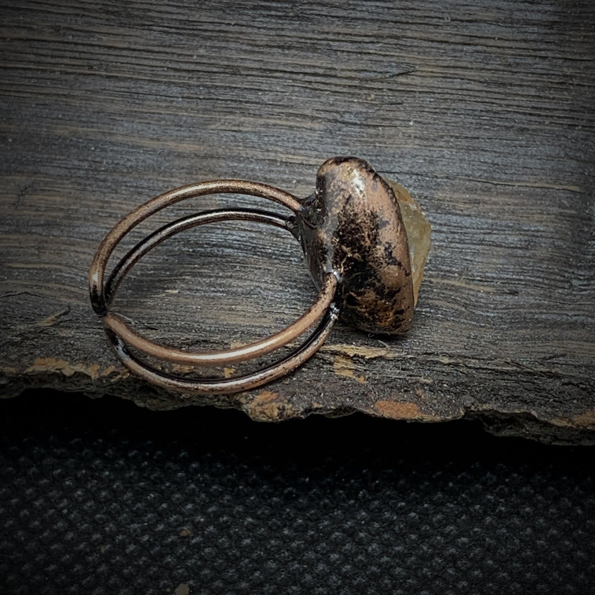 Cadria - Natural Raw Birthstone Ring