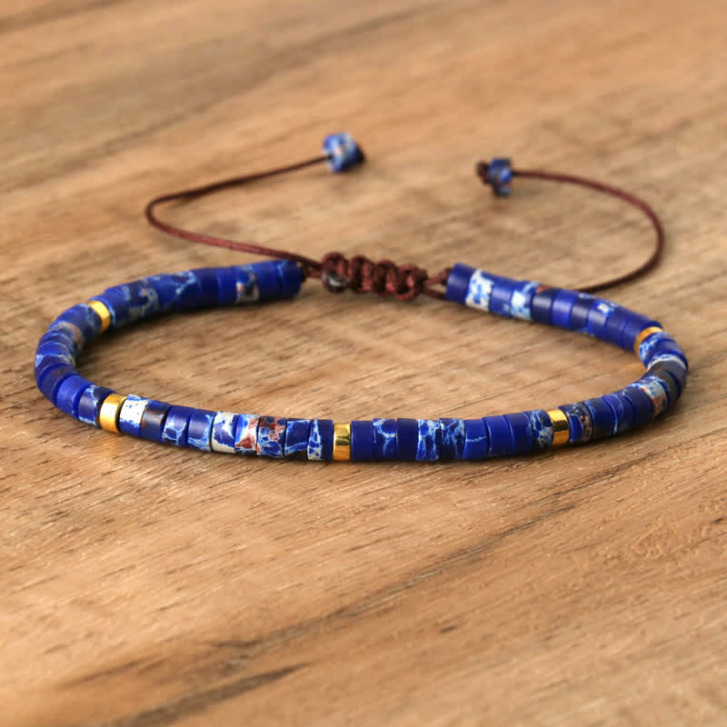 Seraphina Bracelet - Braided Natural Stone Bead Design