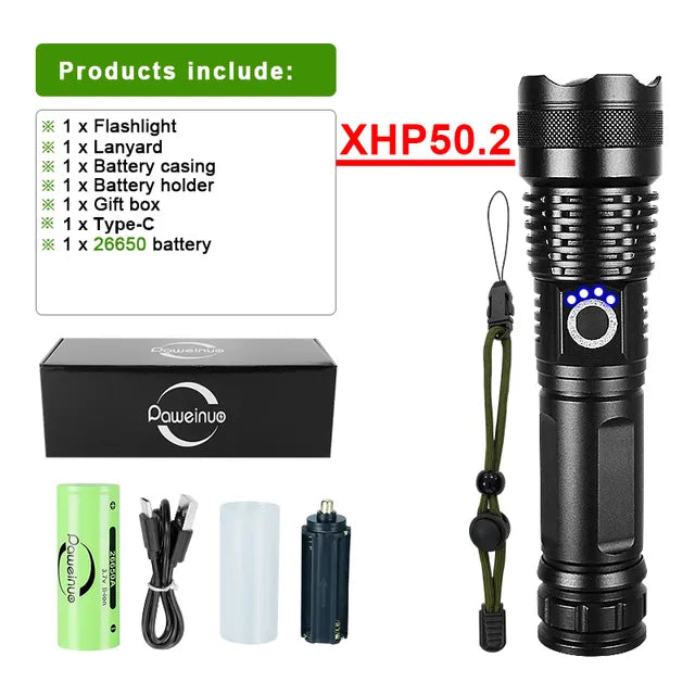 Efyrion - Rechargeable LED Flashlight for Outdoor Adventures
