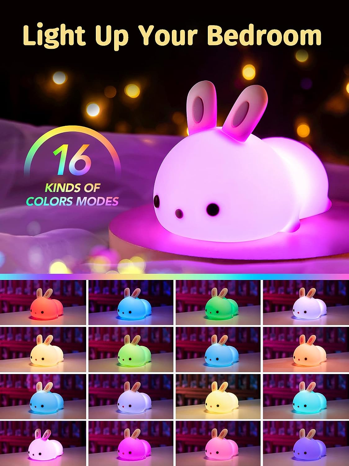 Kondrick - Magical Color-Changing Rabbit Lamp