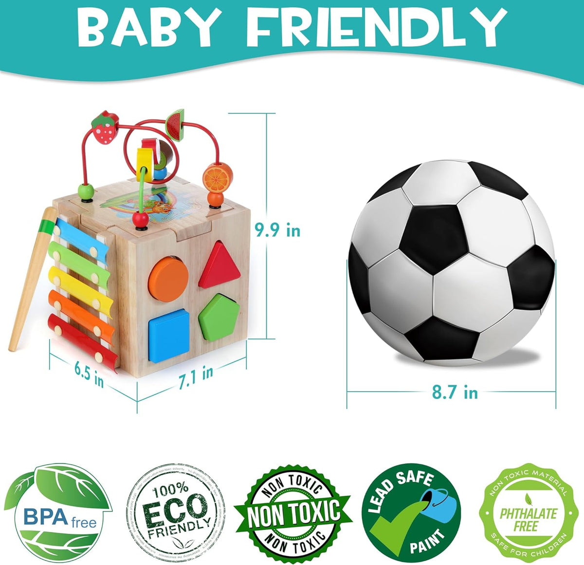 Grimstead - 8-in-1 Educational Activity Cube
