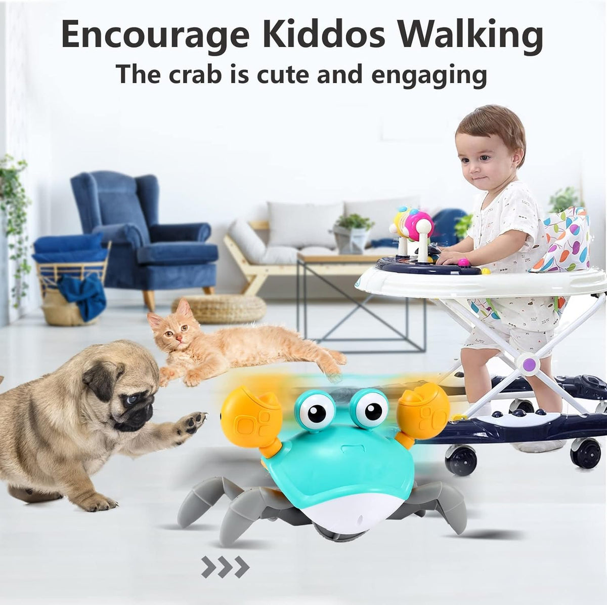 Pluffkin - Interactive Crawling Toy for Babies