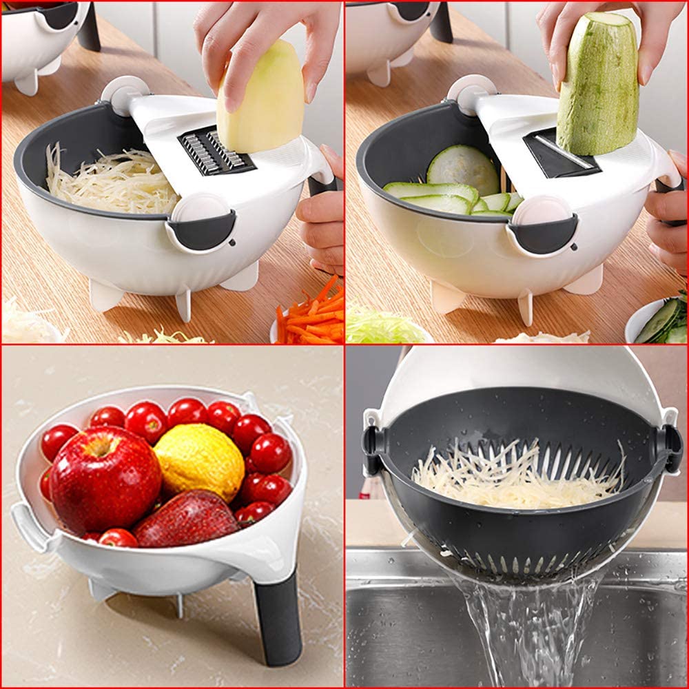 MagicChef - Multifunctional 9-in-1 Vegetable Chopper and Slicer