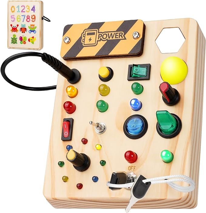 LumiBoard - Montessori LED Busy Board for Toddlers