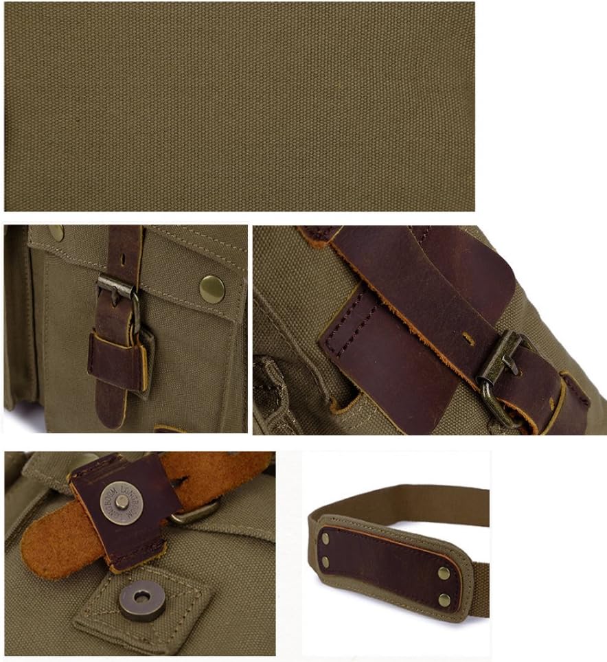 RetroCarry Bag - Vintage Canvas Shoulder Bag for Laptops