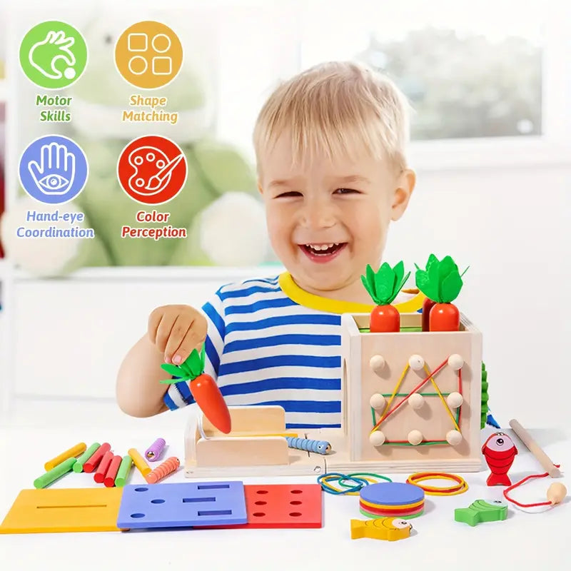 Glenrose - Wooden Sensory 8-in-1 Play Set