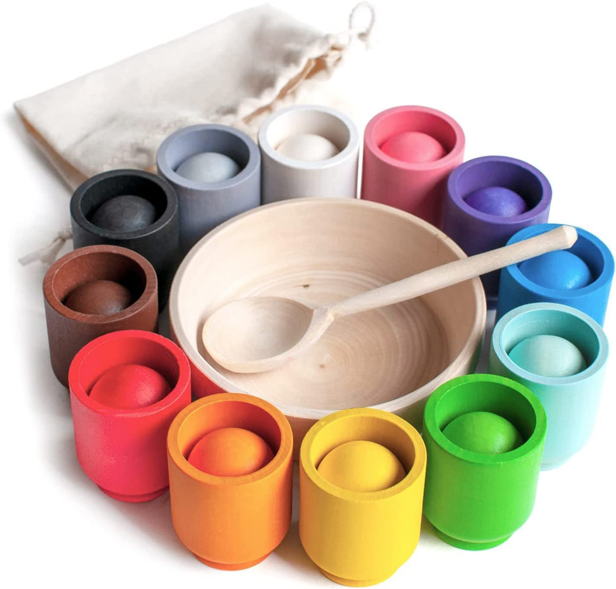 Boxwick - Wooden Color and Shape Sorting Game for Kids