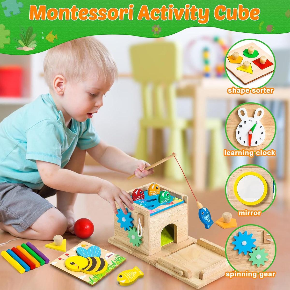 Spar Hawk - Montessori Wooden Baby Learning Toys