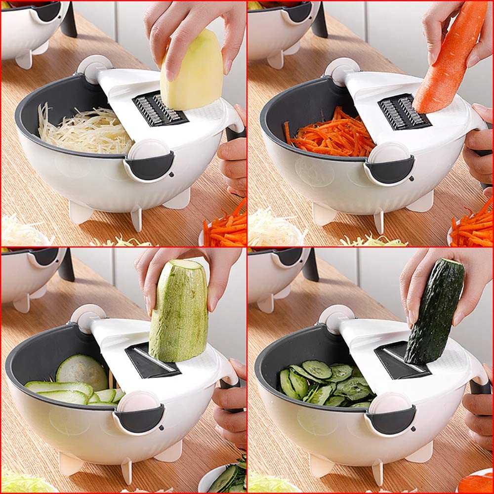 MagicChef - Multifunctional 9-in-1 Vegetable Chopper and Slicer
