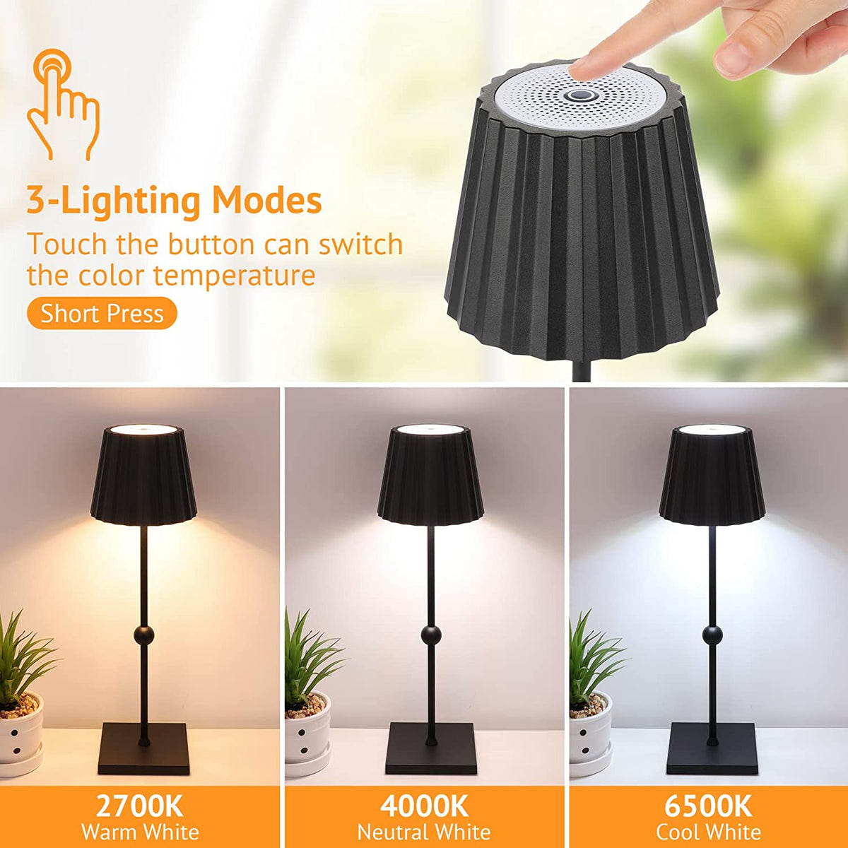 Flanwick - Cordless Dimmable LED Table Lamp