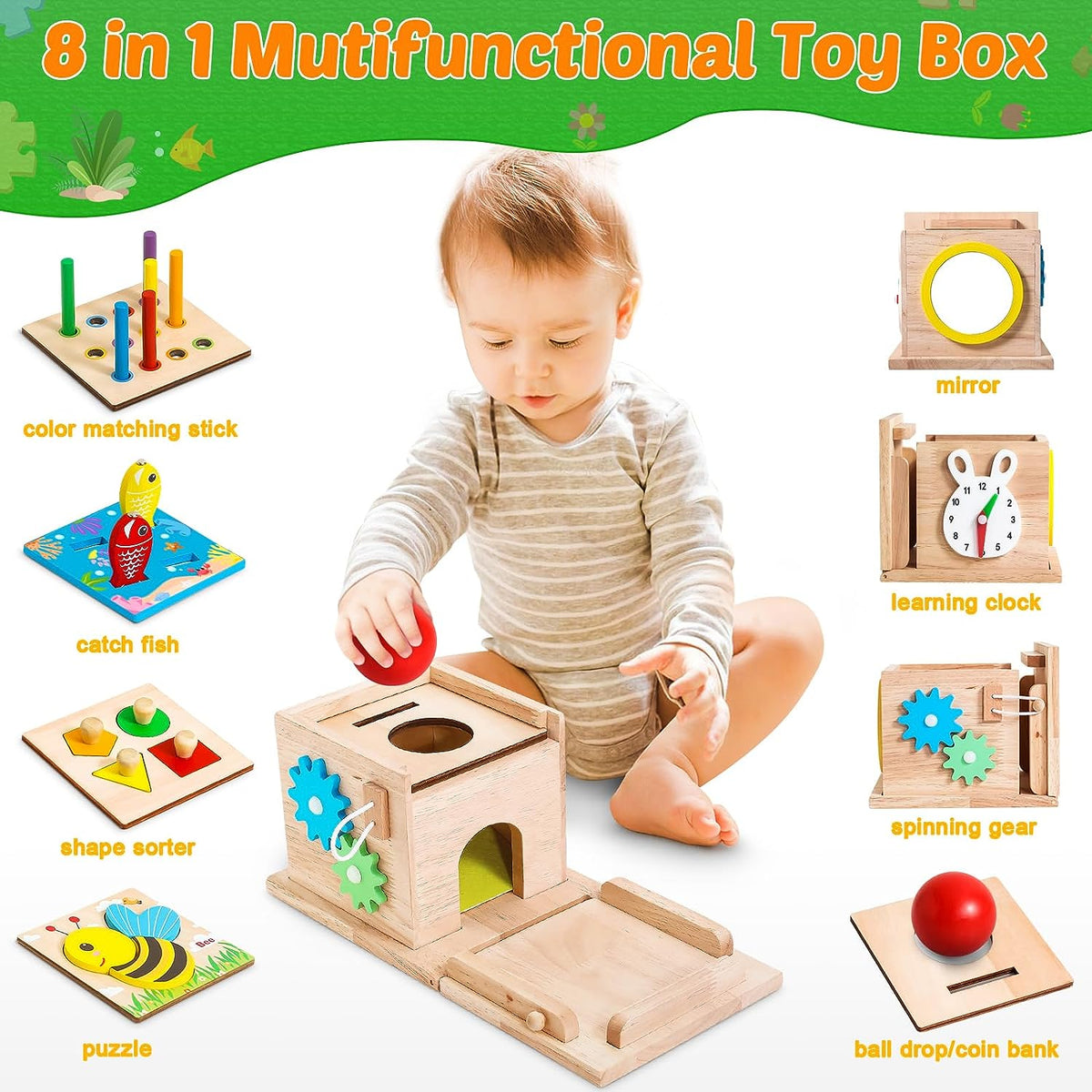 Spar Hawk - Montessori Wooden Baby Learning Toys