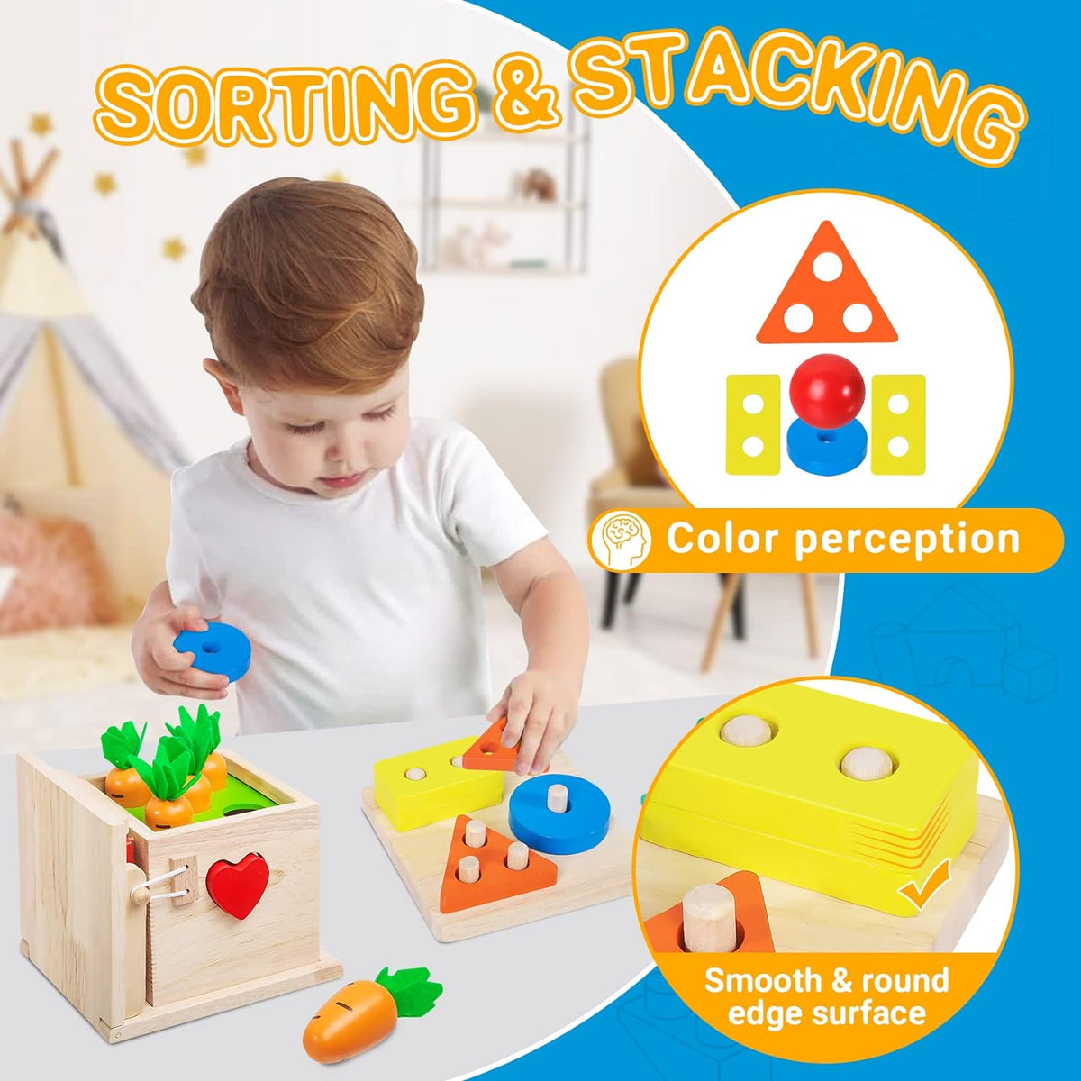 Spar Hawk - Montessori Wooden Baby Learning Toys