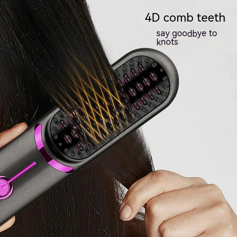 Tima Brush - Cordless Rechargeable Straightening Brush