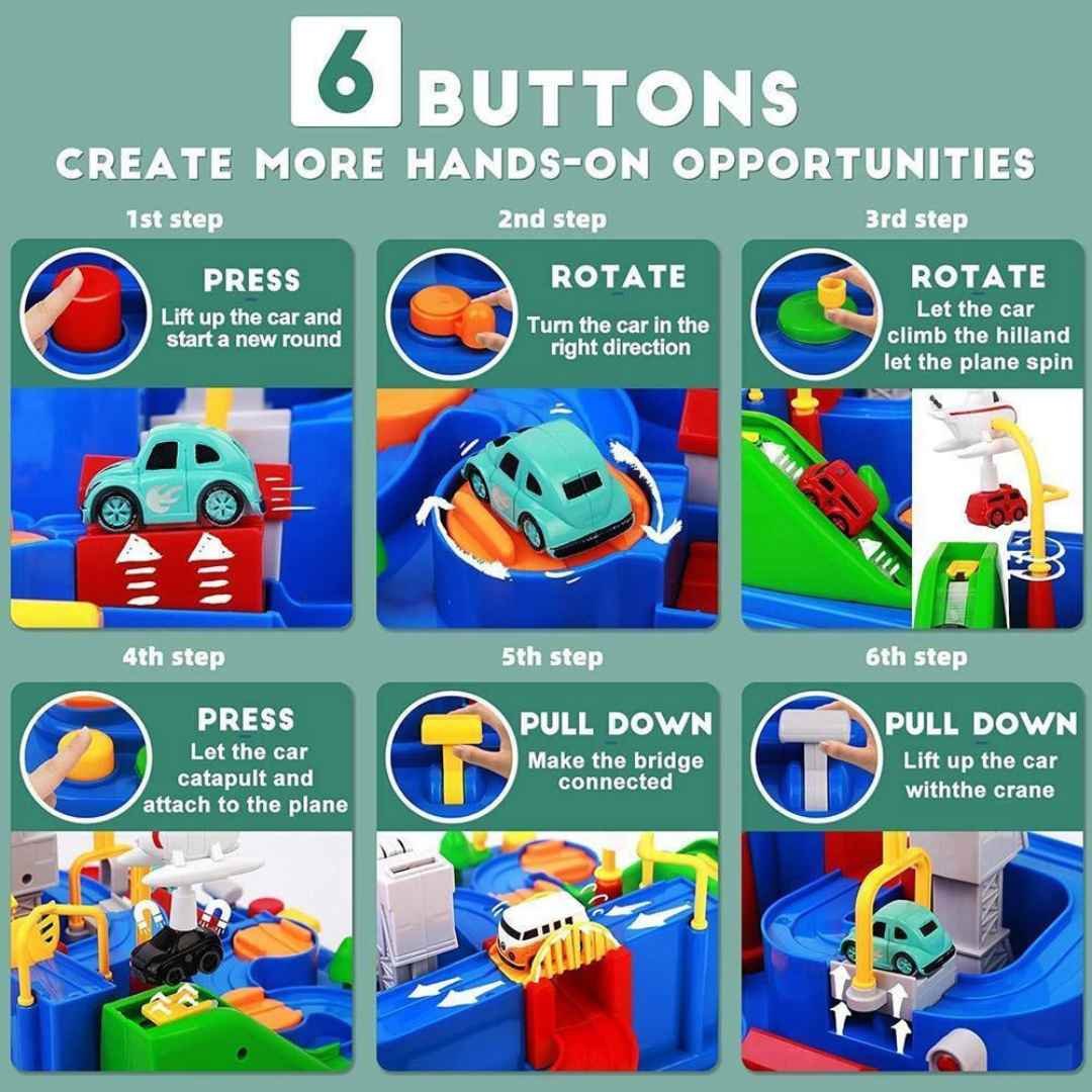 RescueTrack Adventure Set - Educational Toddler Learning Toy