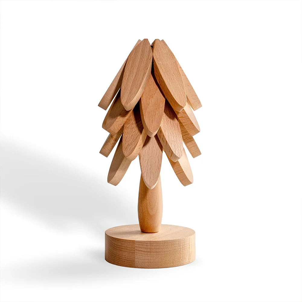 Wekbourne - Artisan Wooden Tree-Shaped Coaster Set