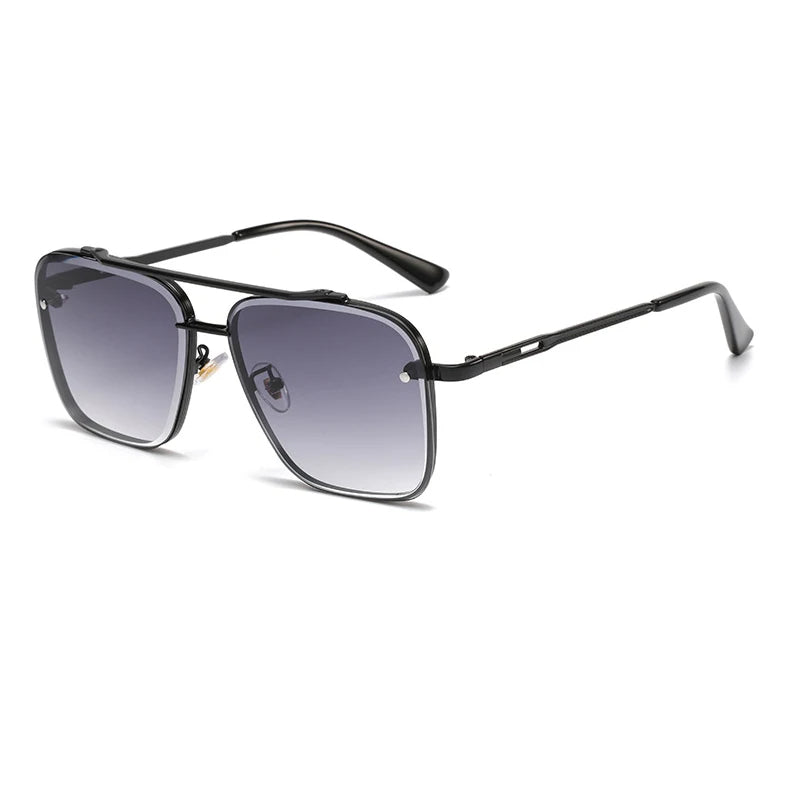 Zoltan Shades - Bold Metal Frame Gradient Sunglasses