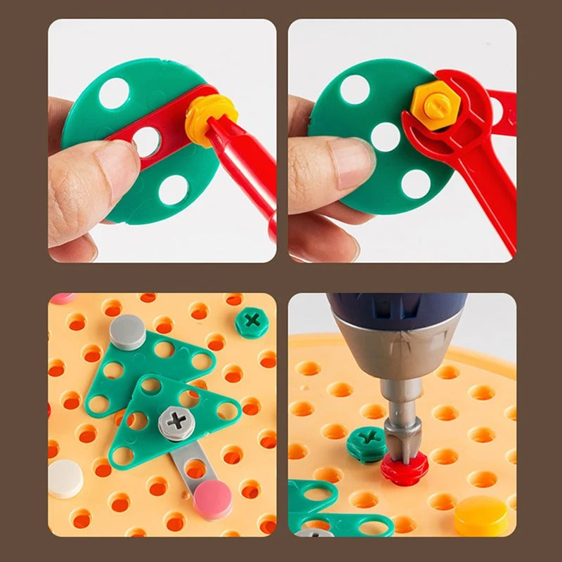 ToolMaster Kids - Creative Tool Set with Mini Drill for Young Builders