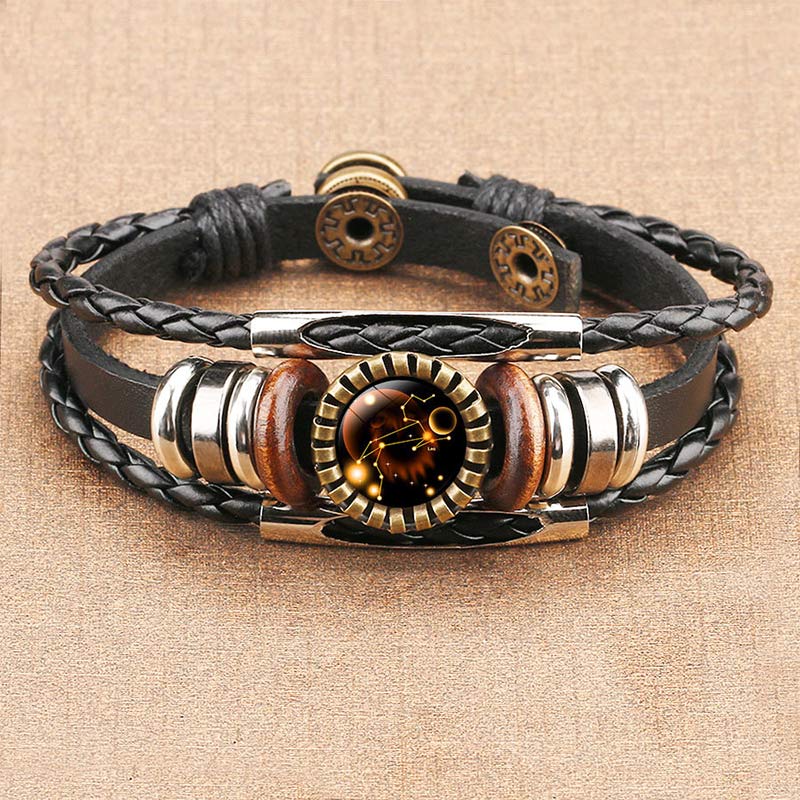 Celestial Charm Bracelet - Adjustable Zodiac Sign Jewelry